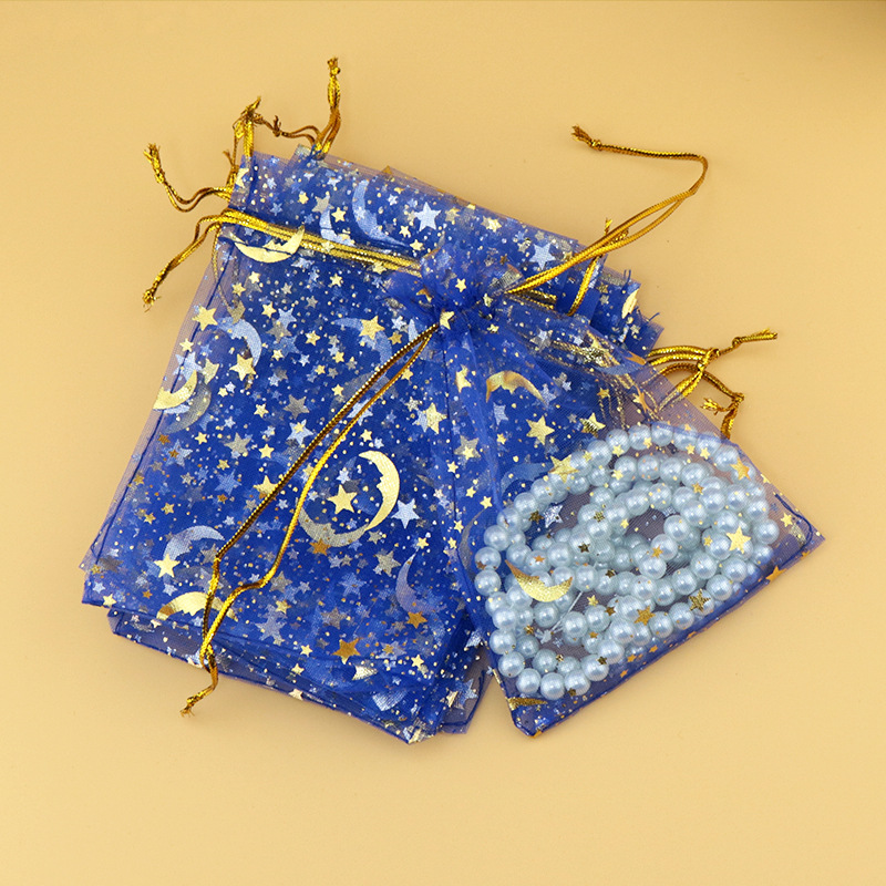 1 Piece Quantity Daily Occasion Organza Material Simple Style Star Moon Organza Daily