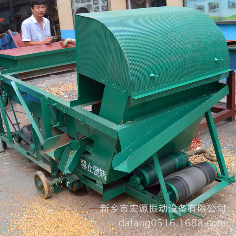 小麦清粮机 自动分离壳叶 霉烂籽 小型 5-8吨/h 带抛粮 直接入库