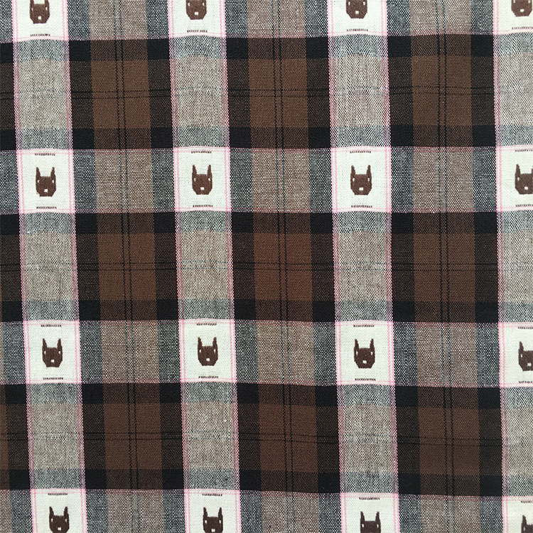 厂家供应新品全面提花格布  时尚服装面料 厂家 格子布面料