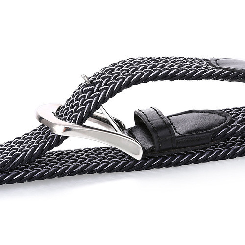 Men's and women's belts, woven belts, stretch canvas pin buckle belts, versatile, universal, casual, drop shipping