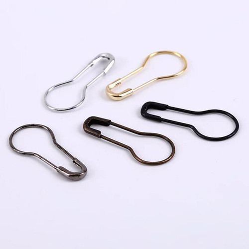 Durable and safe iron gourd-shaped pin for daily use at home, thick and thin tag pin, metal clothing small pin