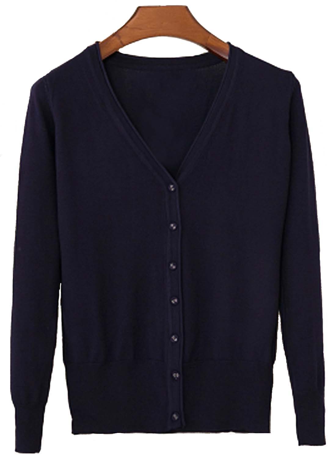 春夏秋 薄手 Vネック 日焼け止 冷房対策 毛玉 (27)