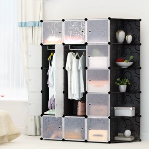 Simple Plastic Wardrobe for Kids and Adults Bedroom
