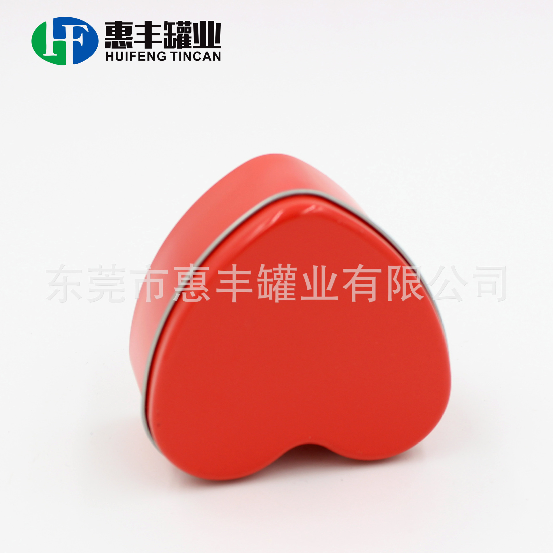 厂家生产供应喜庆糖果铁盒桃心形马口铁罐 金属食品罐 礼品首饰盒