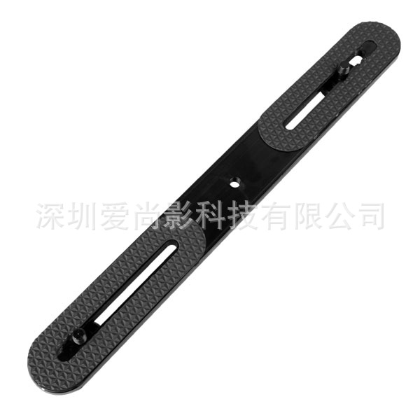 一字双头支架 相机和LED补光灯横杆 金属横杆 一转二闪光灯支架