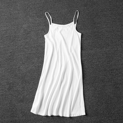 2021 White Versatile Loose Fitting Bodycon Tank Top Summer Tank Top Little Bustier
