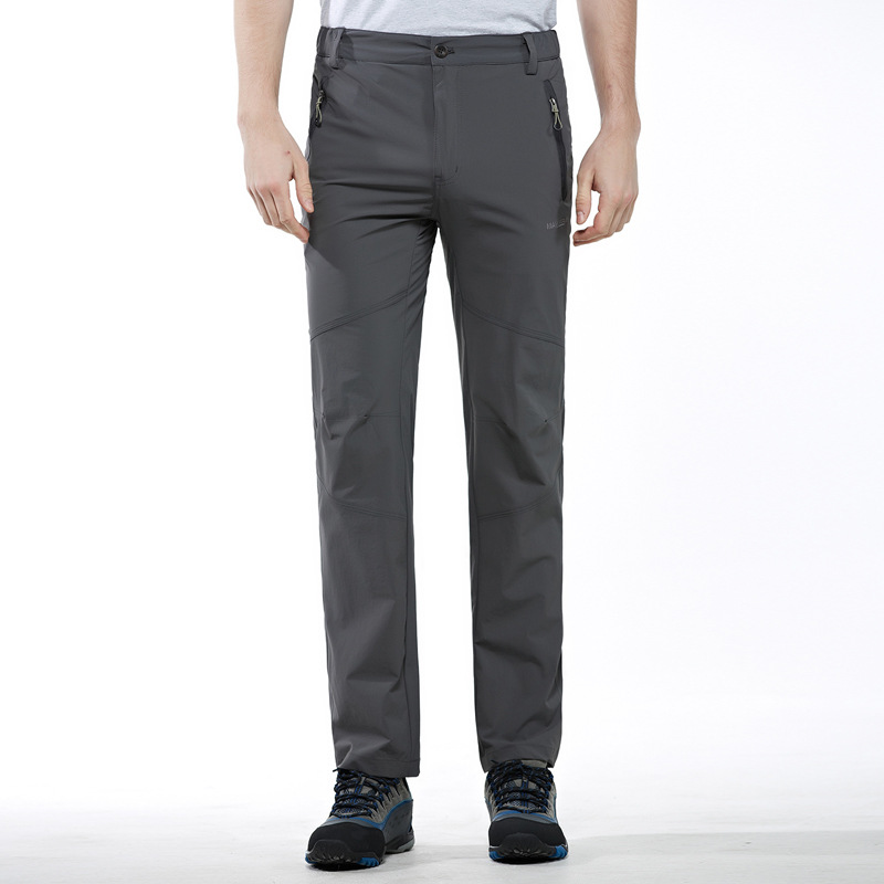 户外弹力速干裤情侣款裤子防风冲锋裤登山运动休闲裤男长裤轻薄款|ms