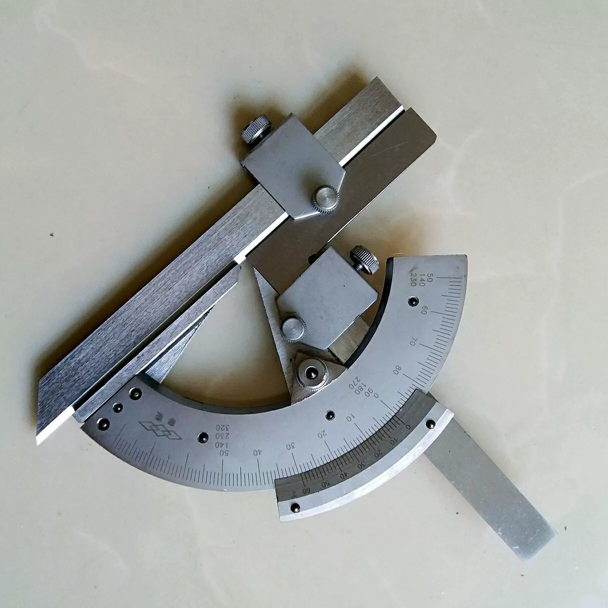 Прямая продажа 0-320 360 Универсальный транспортир угловой датчик из нержавеющей стали измерительный Универсальный угловой датчик