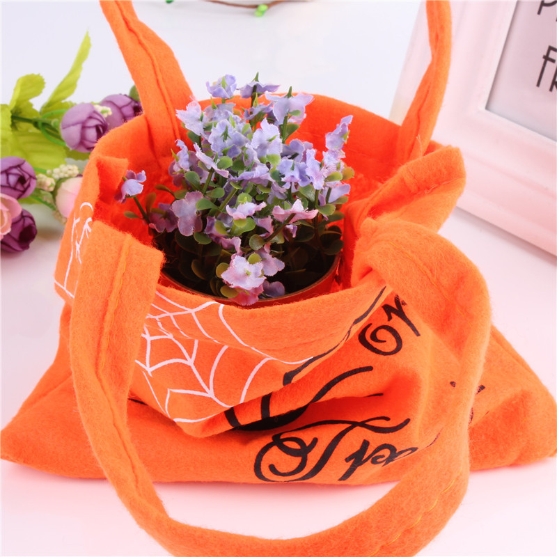 Halloween bolso no tejido portátil fantasma Festival regalo de los niños bolsa de dulces accesorios de Halloween Bolsa De fábrica al por mayor