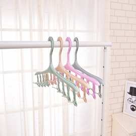 享塑家居 多功能8夹袜子内衣挂架  衣服晒衣架 旋转头衣