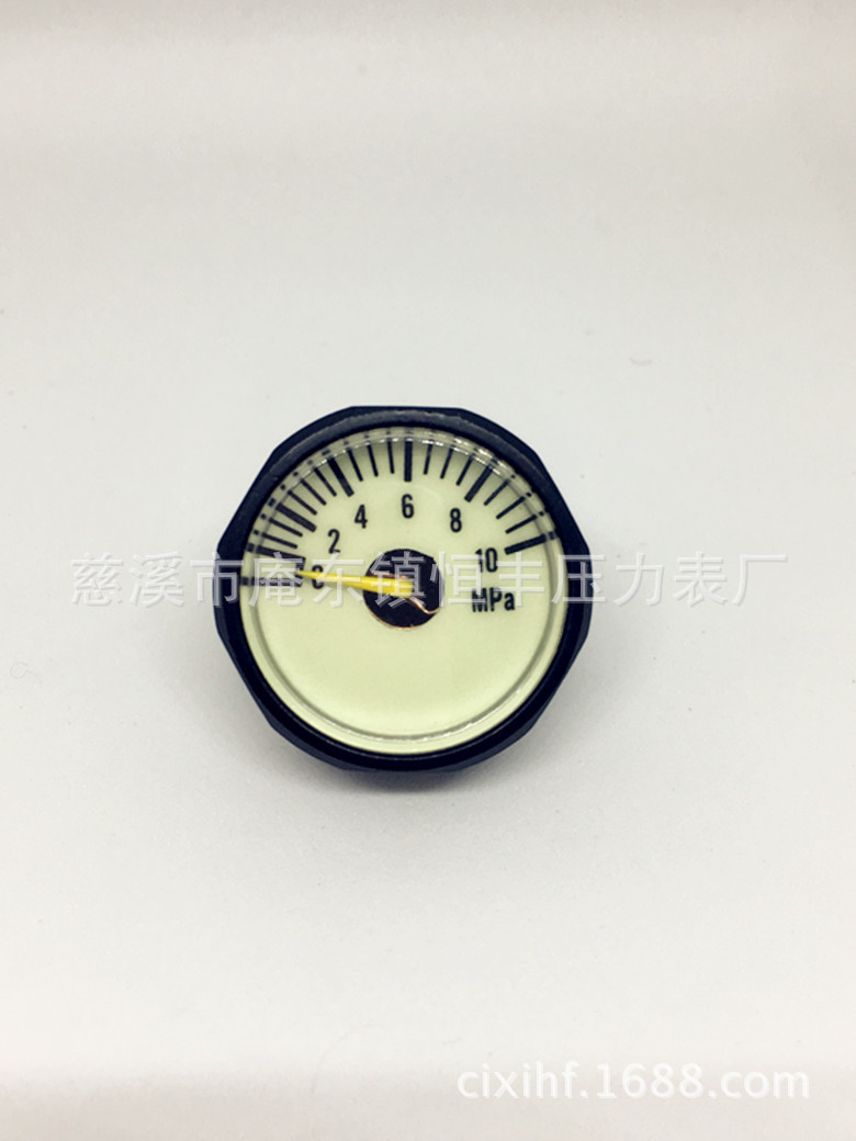 10mpa黑色外壳夜光表盘 10map夜光压力表