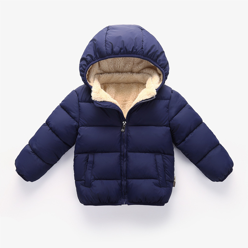 Factory direct sale children's down warm cotton padded jacket boys down cotton padded jacket girls cotton padded jacket baby thick children's jacket