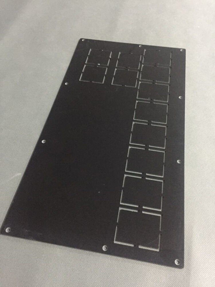 黑色阻燃PC机械面板加工 阻燃PC板精密雕刻成型 来图加工