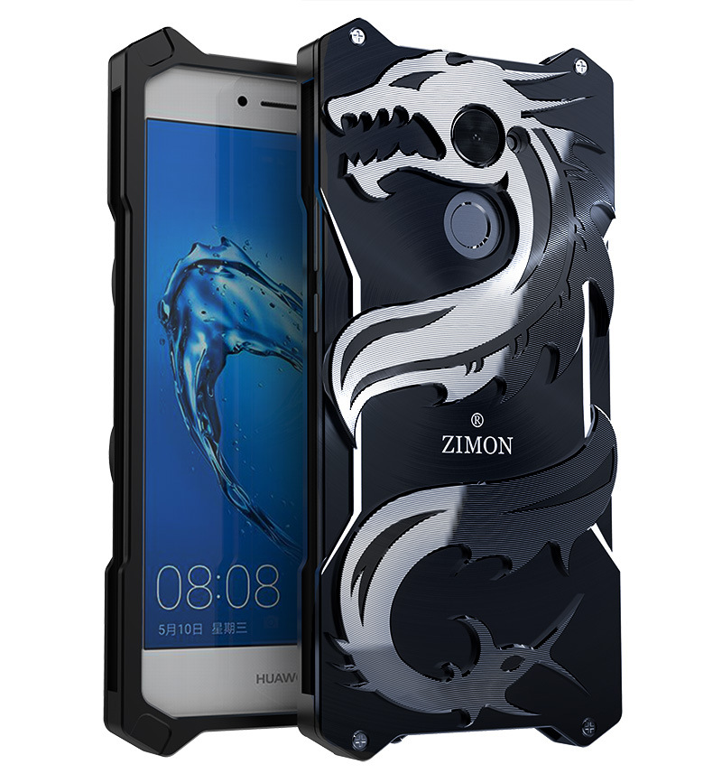 SIMON Dragon Aerospace Aluminum Alloy Shockproof Armor Metal Case Cover for Huawei Enjoy 7 Plus