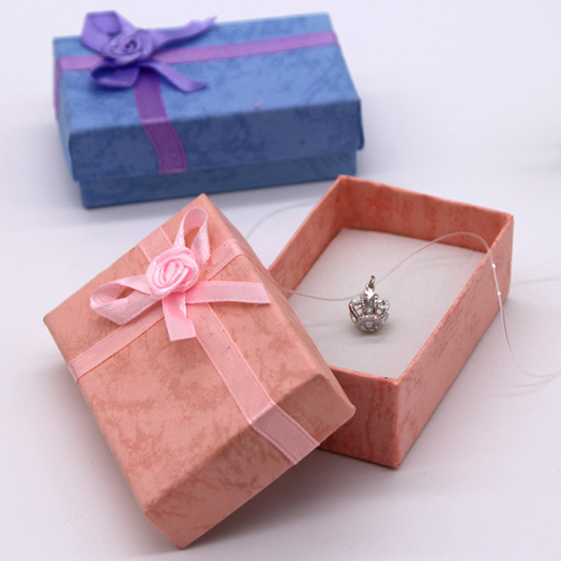 Korean Edition rectangle Multicolor Jewelry box Necklace box Earring box Ring box Jewelry Packing boxes