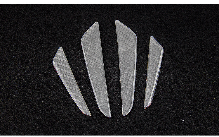 WRC carbon fiber door anti-collision rubber strip anti-scratch strip anti-scratch strip practical 4-piece anti-collision sticker