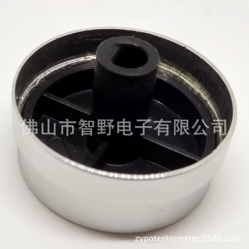 供应35mm帽型铝合金电位器开关旋钮帽