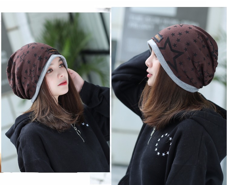 Unisex Simple Style Star Patch Crimping Beanie Hat display picture 7