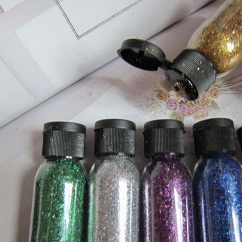 Handmade DIY Paper Flowers Material Greeting Card Decoration Material Glitter Powder Silver Powder Gold Powder 20ML 
