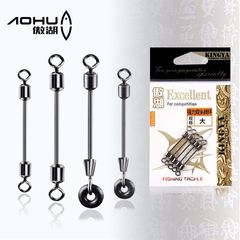 Aohu double head metal lure lead clip seat for various models, double O ring quick connection fishing tackle accessories