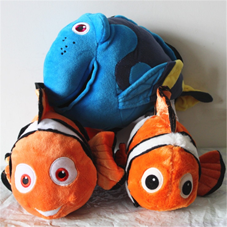 可爱海底总动员多利鱼小丑鱼Nemo公仔尼莫鱼毛绒玩具布洋娃娃礼物