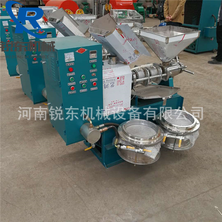 小型125型螺旋榨油机  商用花生芝麻榨油机 家用不锈钢榨油机