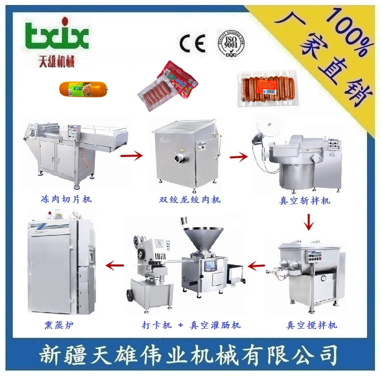 肉食品加工设备肉制品加工成套设备肉制品生产线新疆肉制品生产线