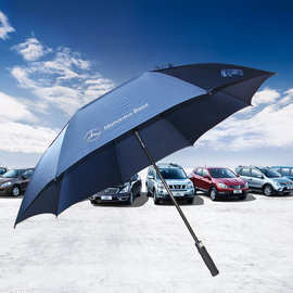创意汽车雨伞定制logo 遮掩晴雨伞两用 钢骨碰击布长柄广告伞批发
