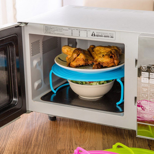 L201 kitchen storage rack steaming vegetable tray steaming rack multi-purpose plastic microwave steaming vegetable rack steaming rice rack cooking tray rack