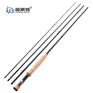 英莱特飞蝇竿飞钓竿2.7米5号6号4节碳素飞蝇钓路亚竿杆钓鱼竿渔具-阿里巴巴