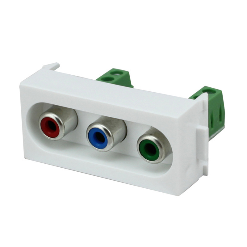 N86-603Hk  色差卡线模块 分量线面板 电视墙面信息面板