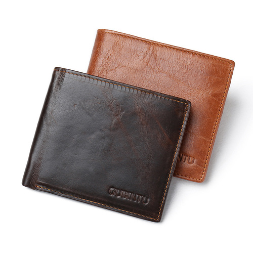 GUBINTU RFID Protection Wallet Magnetic Men Genuine Leather Wallet - New Style
