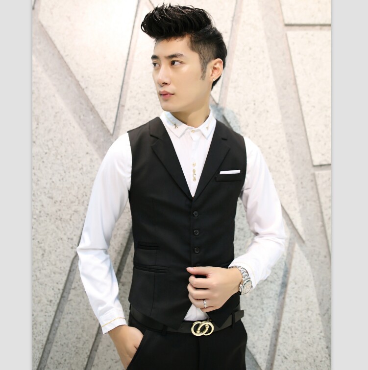 2020 new men's fashion men's suit collar vest