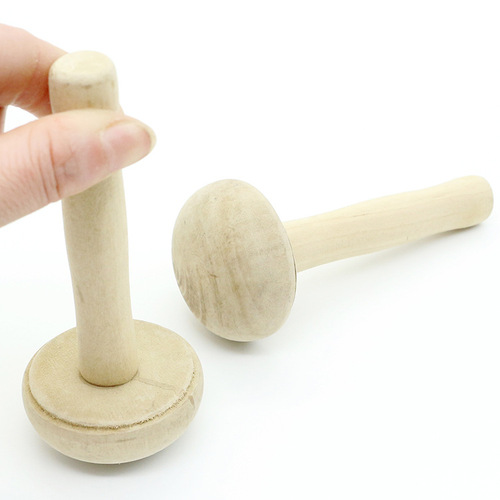 Printmaking tools, wood ink holder for rubbing, wood mushroom, wood mushroom wood ink rubbing for printmaking, gouache set, pigment tools