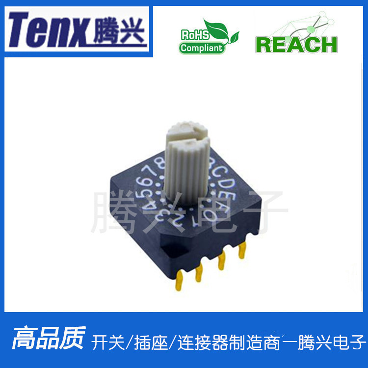 腾兴厂家供应程序数字开关编码开关RS42714旋转数控开关编程开关