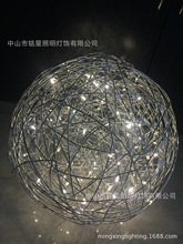 铝线灯铝丝球装饰艺术灯商场挂饰铝线球草坪灯球装饰灯具户外景观