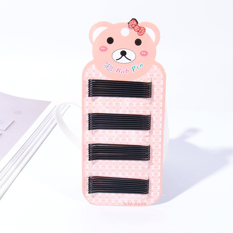 spray paint black hair clips set