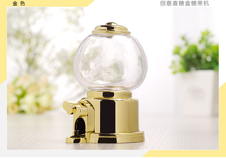 Wedding products: Wedding creative gumball machine, wedding candy box, plastic candy machine, children's toys, rotating gumball machine, stationery, gift packaging detail image 12