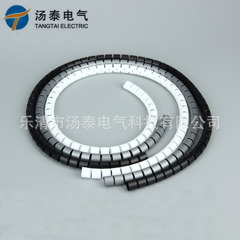 电线收纳防咬包线管塑料理线管缠绕管10mm束线绕线管理线器软管