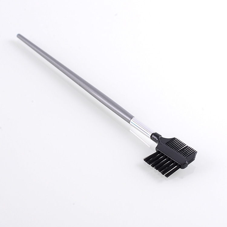 Manufactor supply Dual use Double head Wooden handle Eyebrow comb Makeup Eyebrow brush Eyebrow Brush Makeup Tools Eyebrow brush