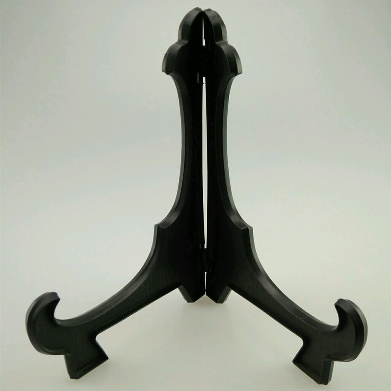 Manufactor Direct selling black Plastic Bracket plate Bracket Arts and Crafts plate Shelf ceramics disk Plastic Bracket