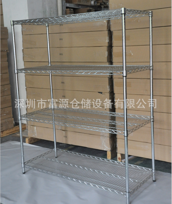 貨架深圳鍍鉻碳鋼線網工業貨架電子廠倉庫倉儲不鏽鋼移動貨架包郵