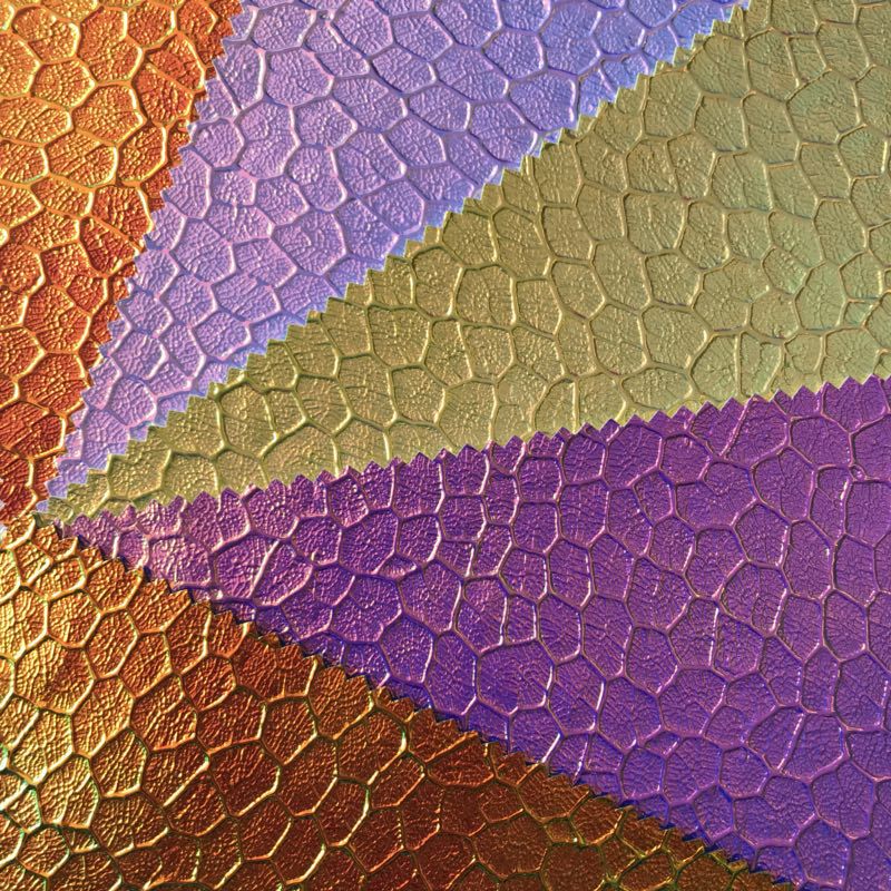 皮革厂家直供pvc皮革 幻彩膜pvc皮革 箱包 文具革 沙发革适用6