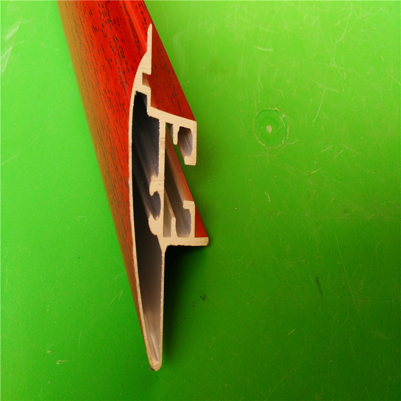 6063木纹转印表面淋浴房铝型材可裁切可机加工处理