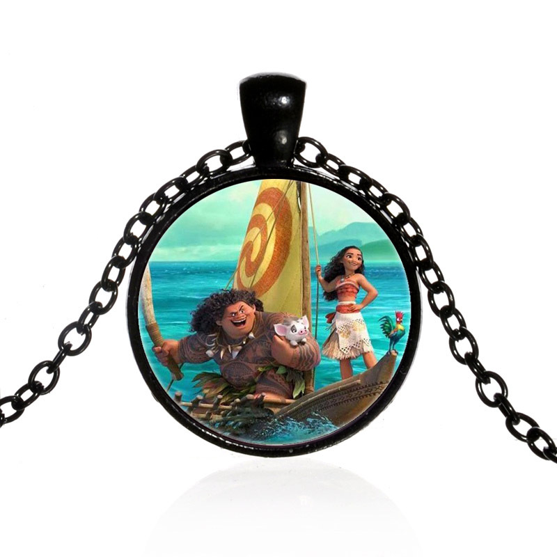 Disney Movie Moana Pendant Necklace Cosplay Pendants Maui Pua Heihei
