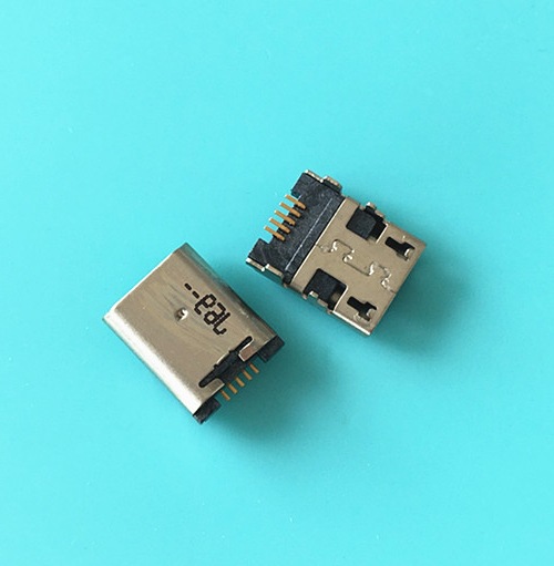 麦克usb 5p 镀金 插板式  加长版 全铜 MICRO USB 5P 母座