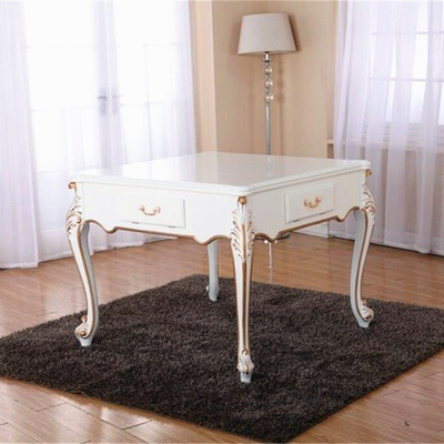 促销家用木桌实木餐桌麻将桌静音麻将机自动四口上牌做工精细|ru