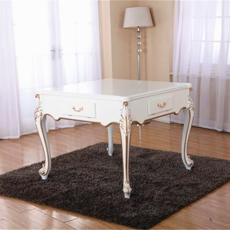 促销家用木桌实木餐桌麻将桌静音麻将机自动四口上牌做工精细|ru