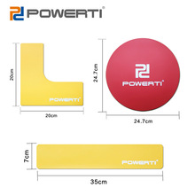 POWERTI网球标识贴标识物篮球足球羽毛球场地标志线地贴
