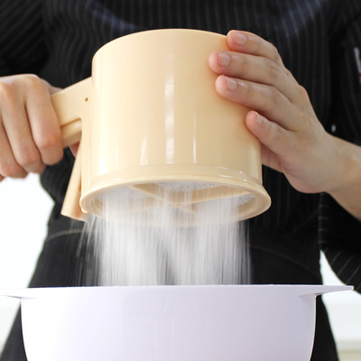 Stock in hold Sift flour semi-automatic Powdered sugar Sieve household Superfine Slipping through the net Sift flour